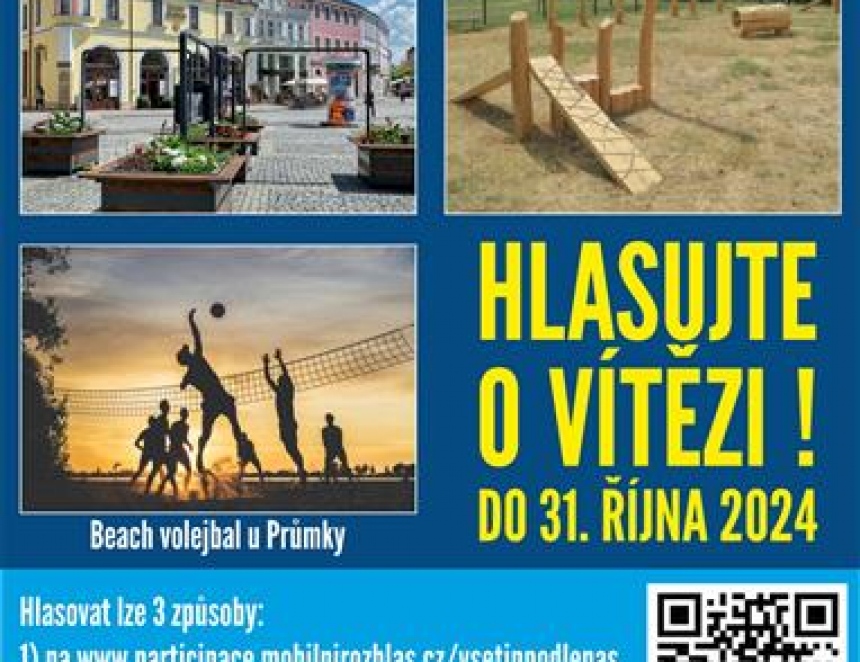 Anketa: Vyberte občany navržený projekt, který radnice zrealizuje