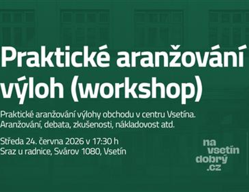 Praktický workshop poradí podnikatelům, jak vytvořit atraktivnější výlohy