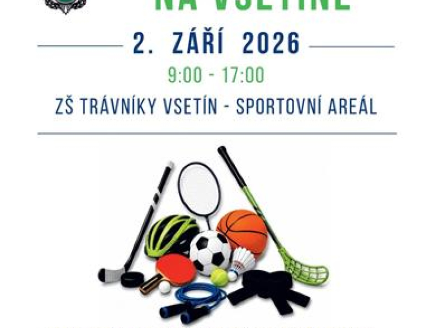 Den sportu na Vsetíně láká na bohatý (nejen sportovní) program