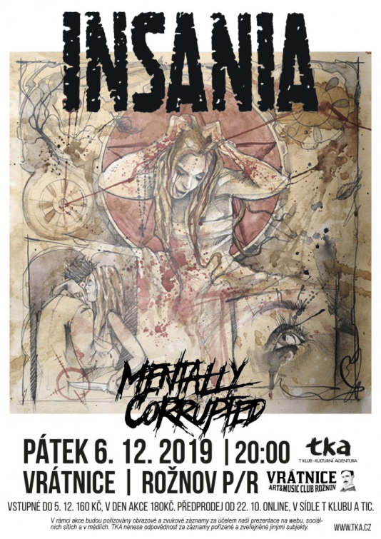 Předskokany Insanie budou v Rožnově Mentally Corrupted