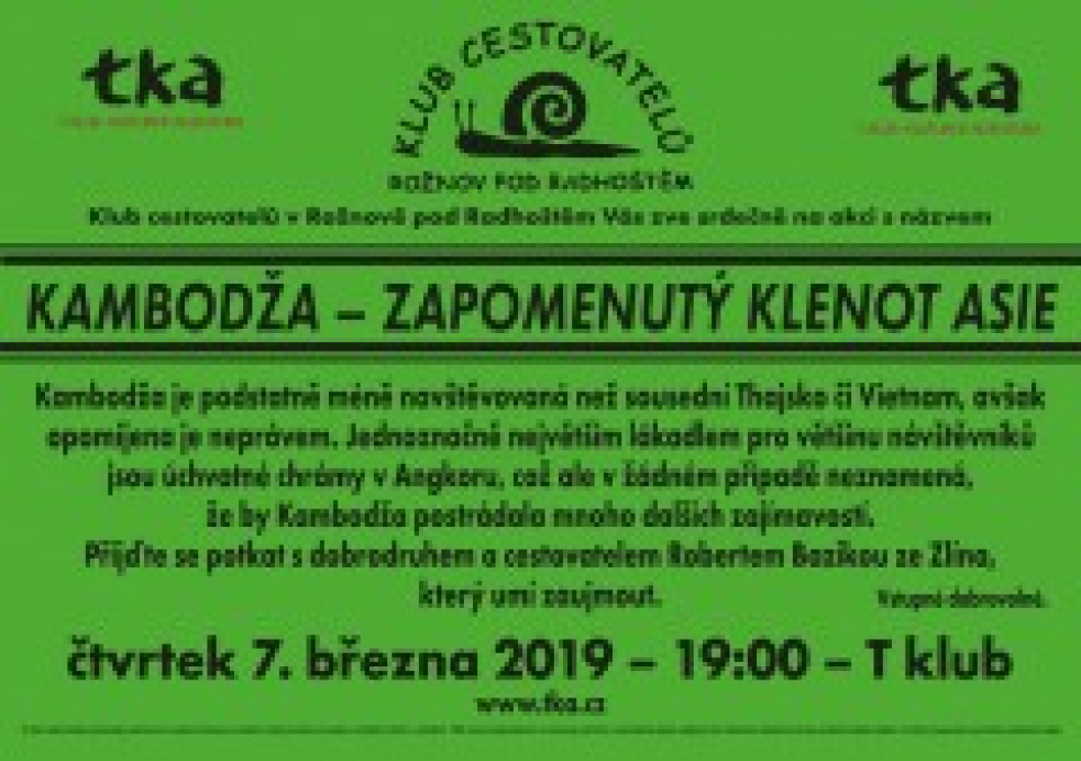Přednáška: Kambodža - zapomenutý klenot Asie