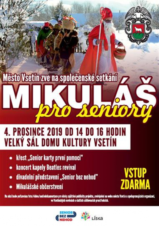 Dnes proběhne mikulášská nadílka pro seniory