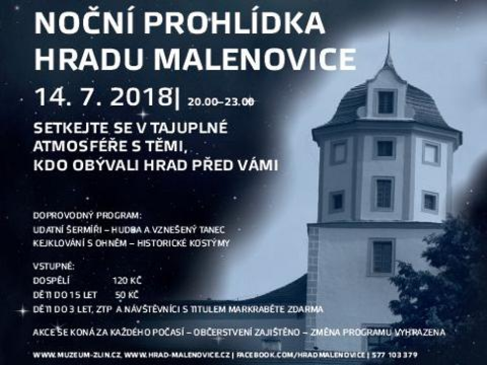 Malenovický hrad uspořádá první noční prohlídku po své rozsáhlé rekonstrukci